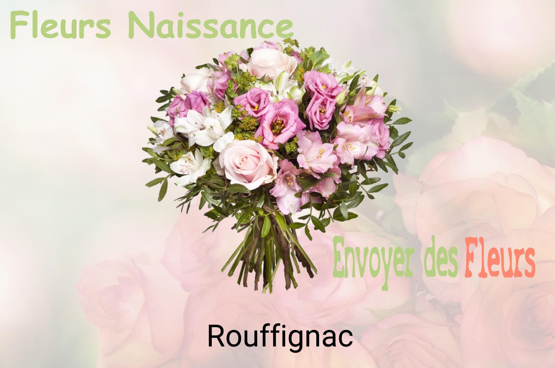 Bouquet de fleurs de naissance livré à Rouffignac