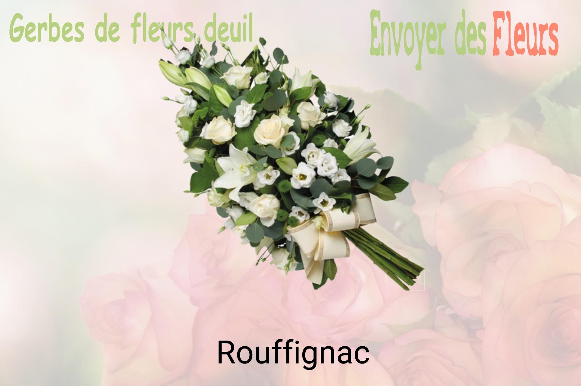 Gerbe de fleurs de deuil livrée à Rouffignac